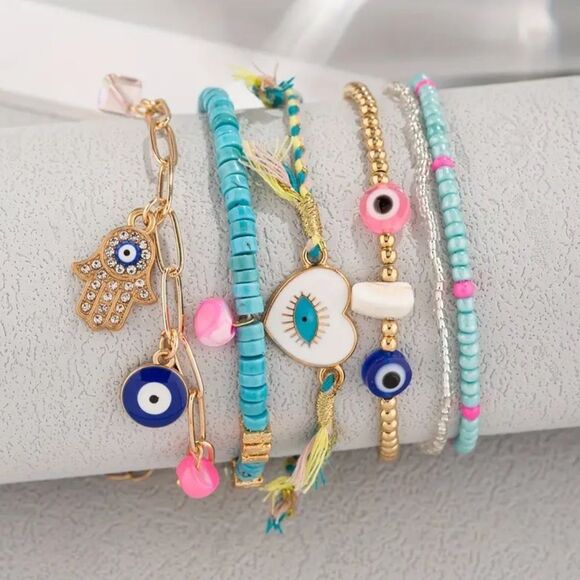 Evil Eye Ankle Bracelet - Picture 4 of 6